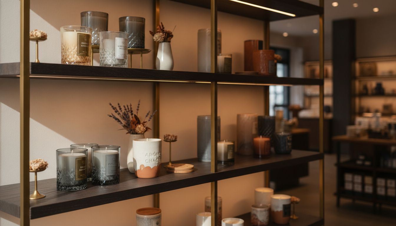 Grapefruit & Sage candle display