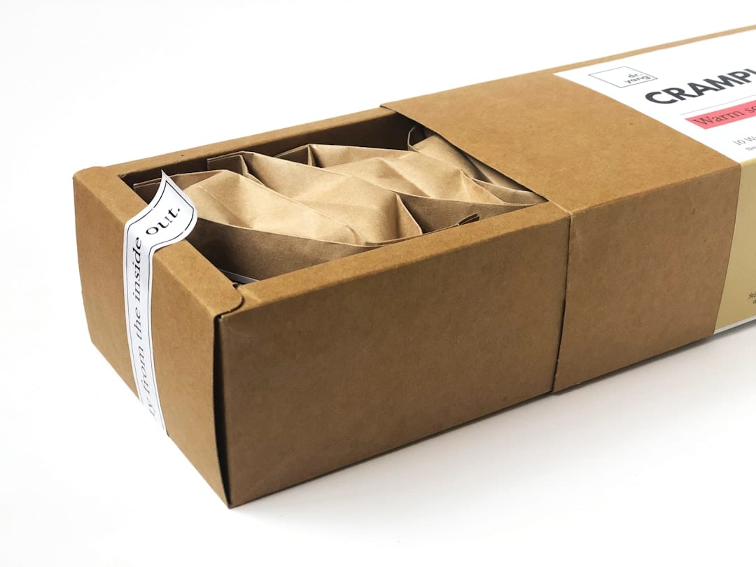Sustainable recycled packaging with candle inside